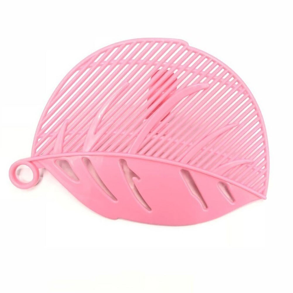 Noedels bonen zeef draagbare duurzame gevormde rijstblad waszeef gadget en filters keuken fruit groenten schoonmaakgereedschap: Roze