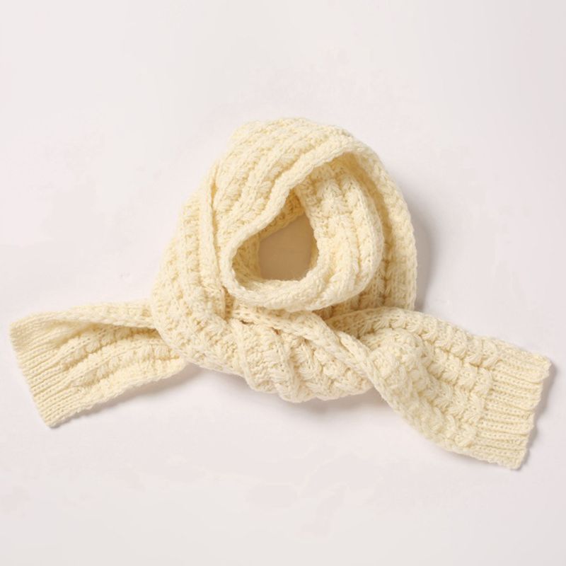 Sciarpa per bambini autunno inverno sciarpe per bambina all&#39;uncinetto tinta unita sciarpe per bambini scaldacollo per bambini calde a maglia all&#39;aperto accessori per bambini