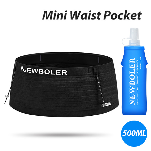 NEWBOLER Elastische Sport-Hüfttasche, leicht, zum Laufen, Rennnummerngürtel für Triathlon, Marathon, Radfahren, Bergsteigen: XL / grüne farbe