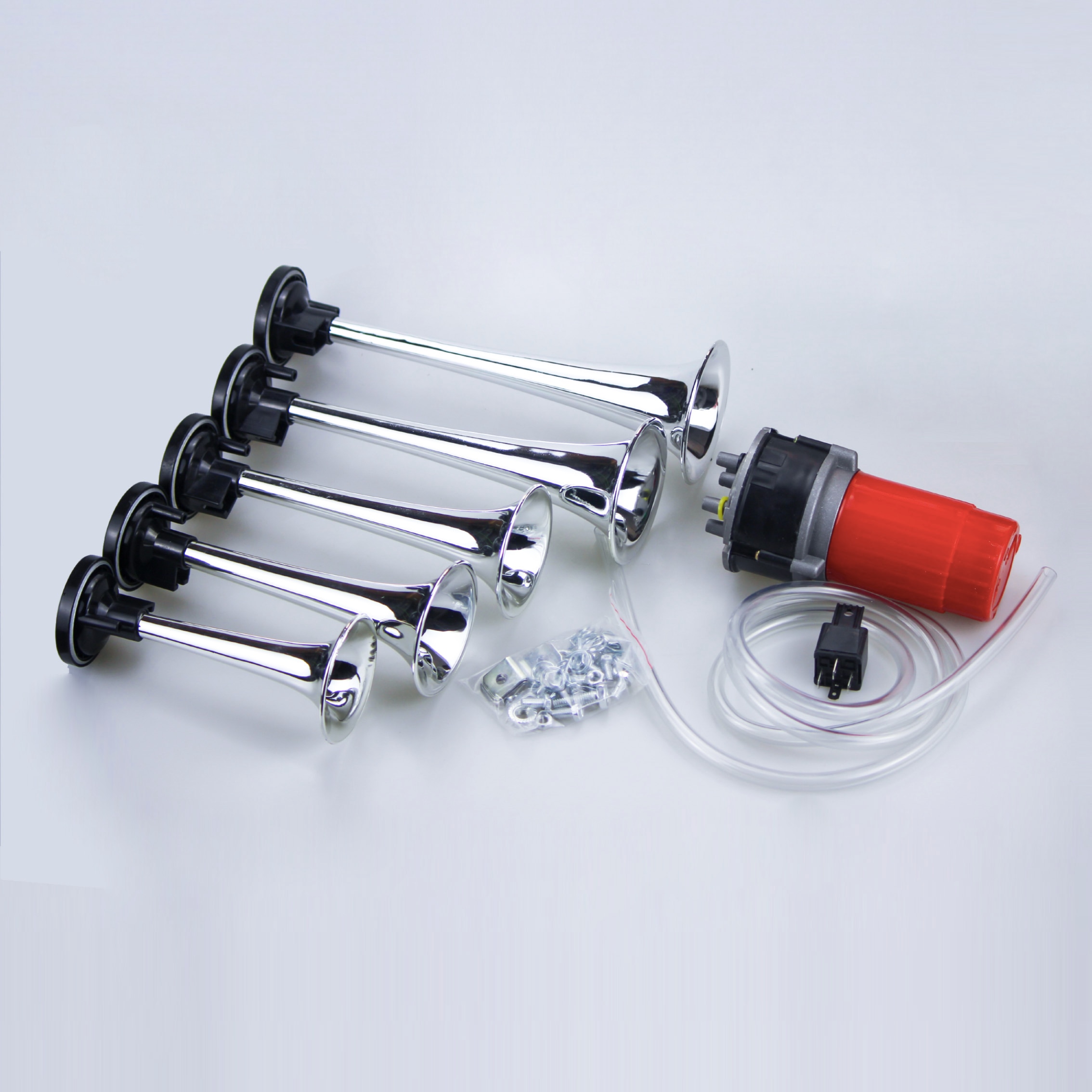 5 tube Dixie Air Horn Loud Red Trumpets Musical Sound Dukes Of Hazzard Dixie Horn Music electric air horn Modified horns