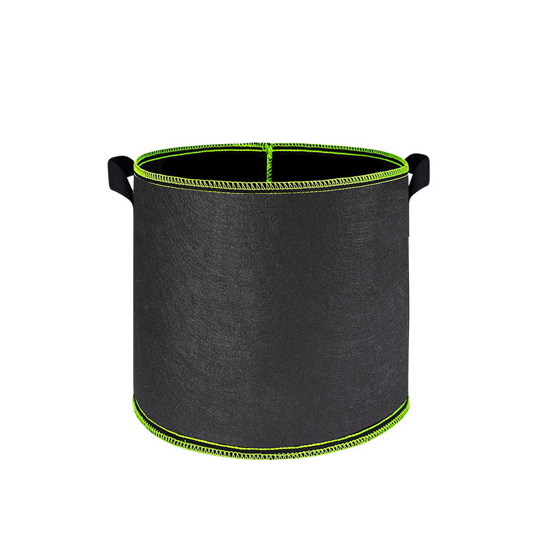 Bolsas de cultivo de plantas no tejidas de 1 a 15 galones, bolsas de cultivo de siembra de vegetales con mango, maceta de tela, suministros de jardín: Verde claro
