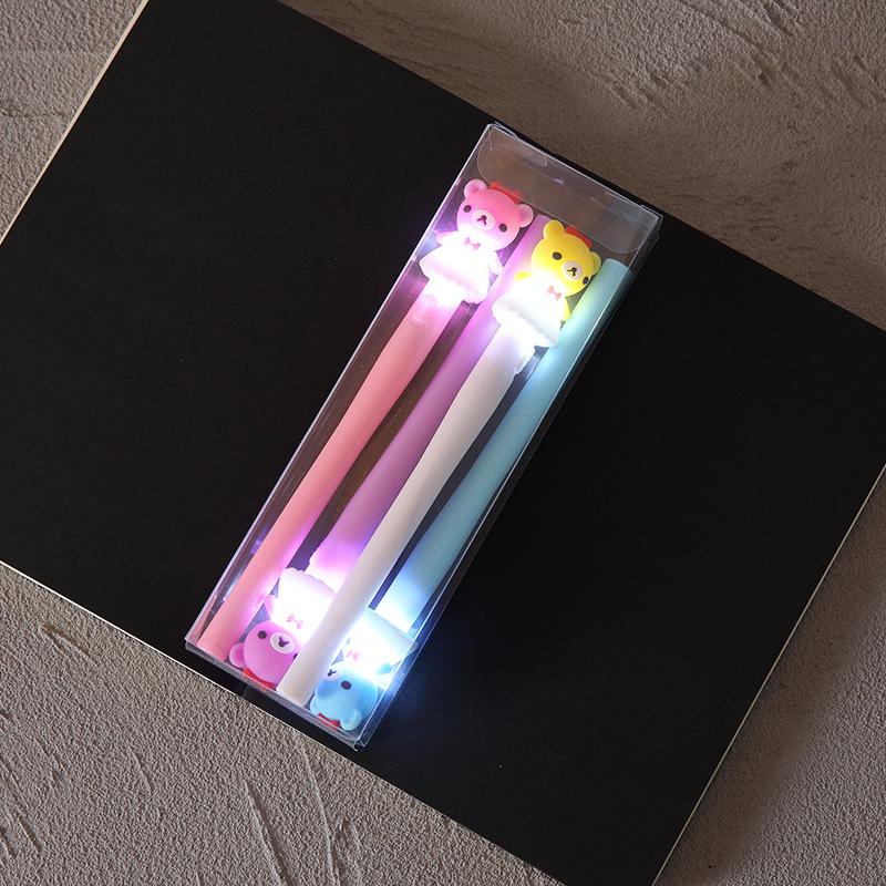 4 st/set gelpenna enhörningspenna brevpapper kawaii skolmaterial gel bläckpenna skolpapper kontorsleverantörer penna barn: 1