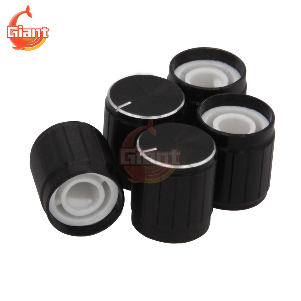 10PCS 360 Graden Rotary Encoder Aluminium Half As Gat Caps Voor Arduino Brick Sensor Switch Potentiometer Voor KY-040