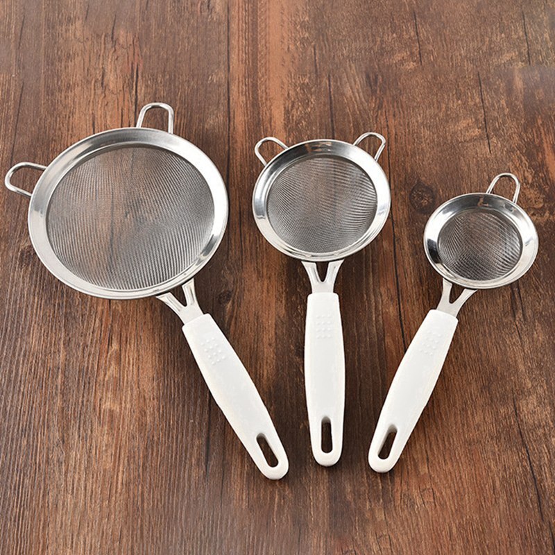 Mesh Stainless Steel Fine Mesh Filter Double-layer Mesh Baking Tool Bandwidth Ear Kitchen Supplies