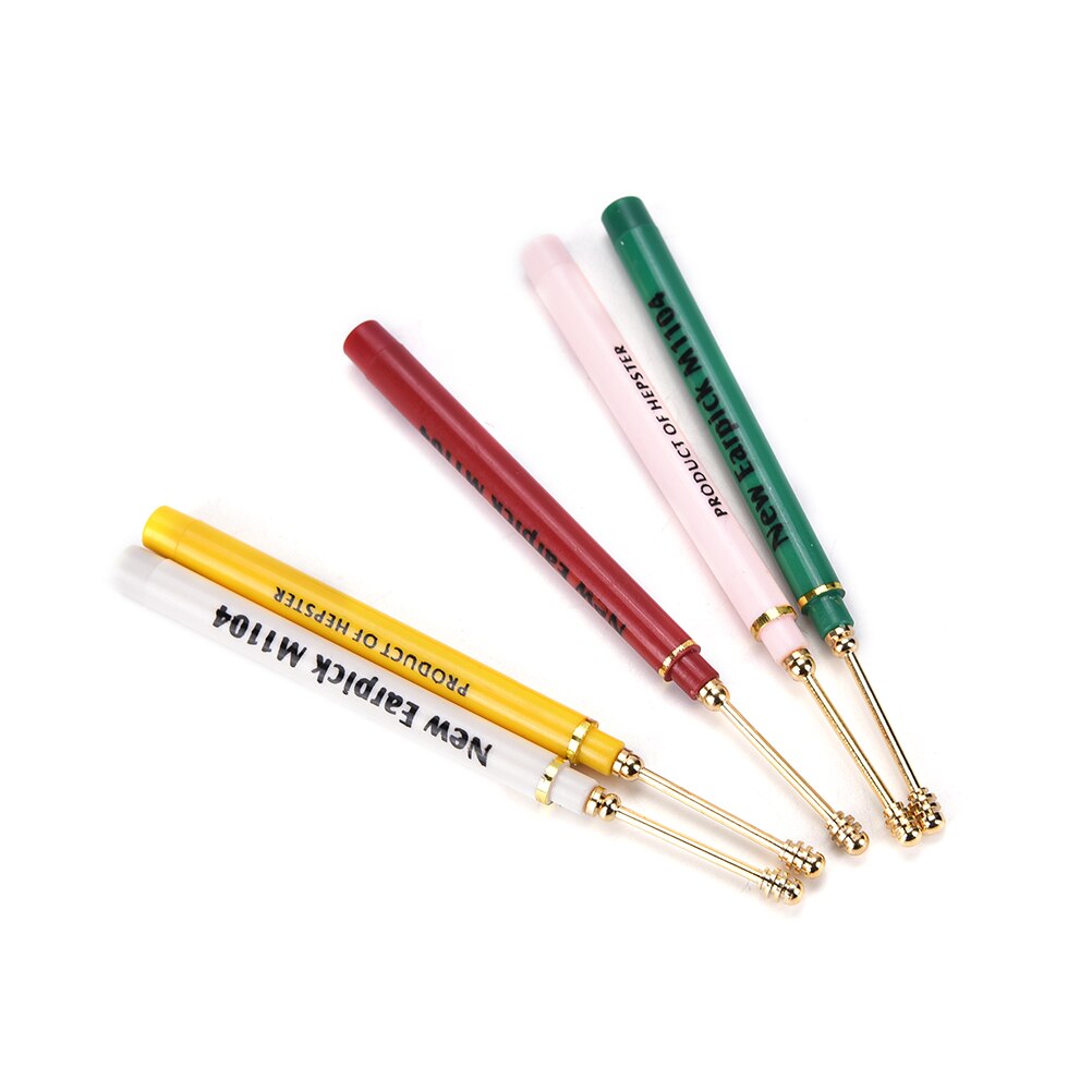 1PC Ear Wax Earpick Cleaner Curette Screw Remover Stick Pick Tool Health Care Tools Accessories Random color