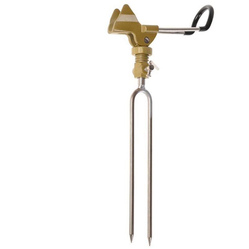 Fishing Rods Holder Adjustable Bracket Fishing Rod Stents Holder Fishing Tackle Folding Fishing Pole Bracket: Brass