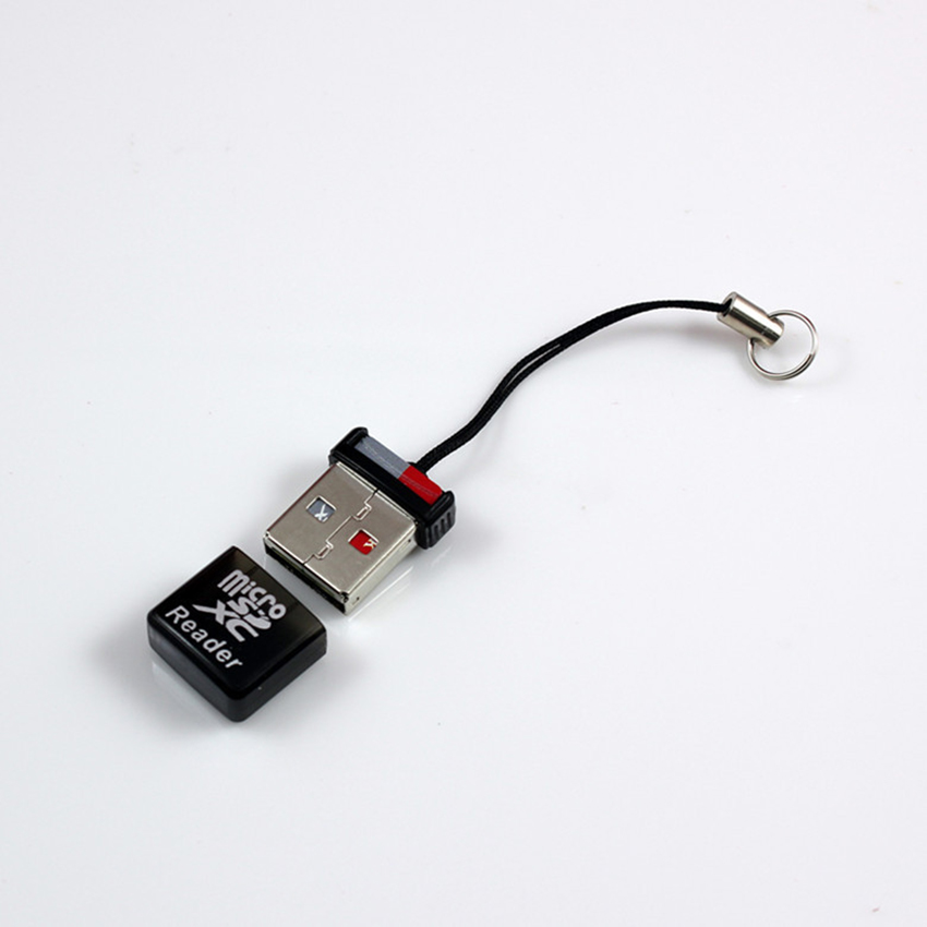 Micro Sd Mini Kaartlezer Met Lanyard, Led-lampje, Data-overdracht Snel En Handig, Te Dragen, Plug En Play