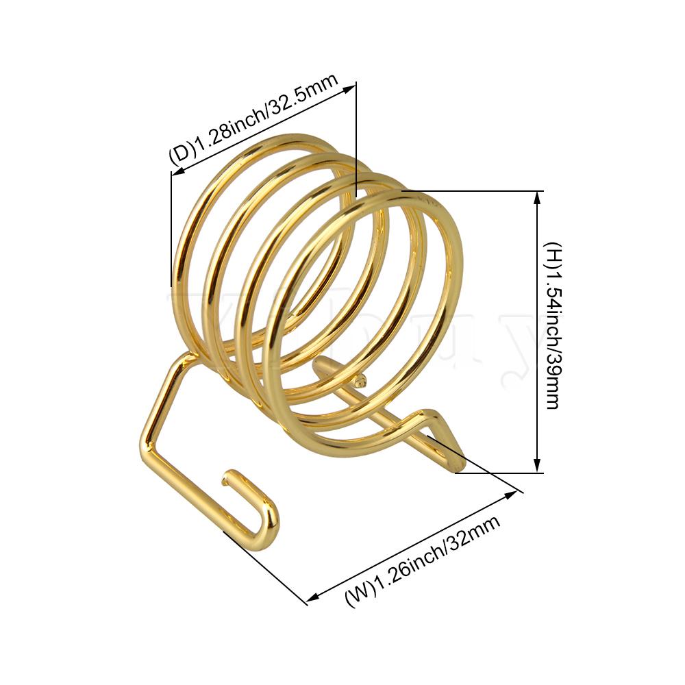 Golden 3.25cm Diameter Traditional Alto Saxophone Spring Ligature