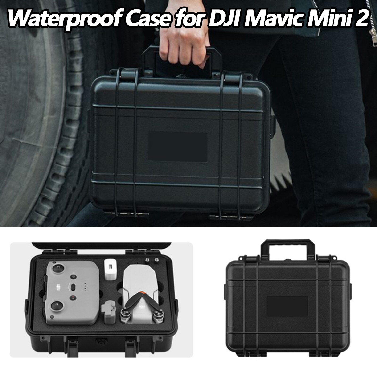 Sunnylife Draagbare Waterdichte Opslag Beschermende Draagtas Travel Hard Case Voor Dji Mavic Mini 2 Drone Accessoires 11.02x3.74x8.66in