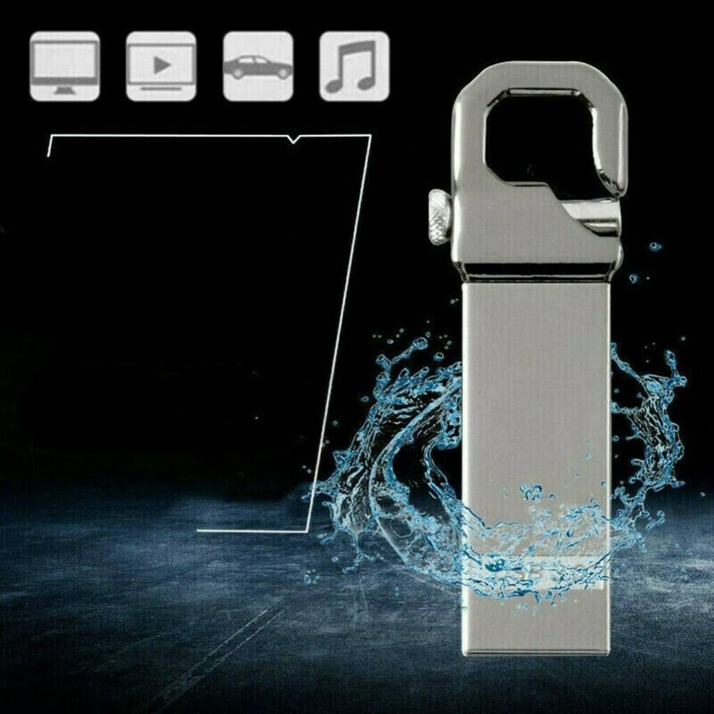 8/16/32/64Gb Draagbare Usb Flash Drive Waterdicht Metalen Usb 2.0 Flash Drive Memory Stick pen U Disk Usb Stick Opslagapparaat