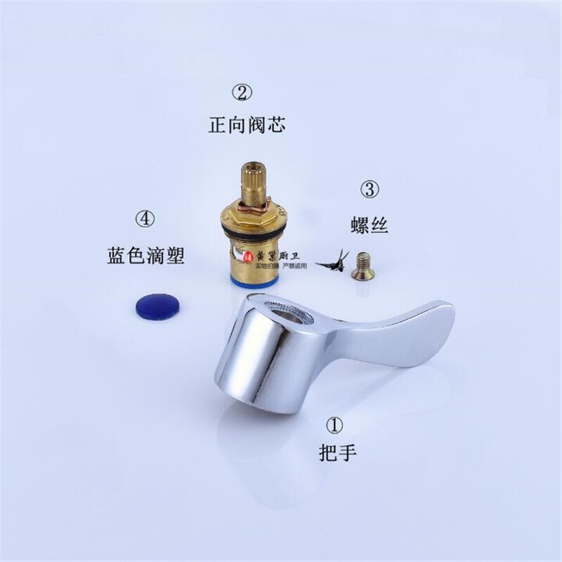 1/4 Turn Use Basin Sink Tap Reviver Faucet Handle Replacement Lever Heads Conversion Kit For Kitchen Faucet Accessories: full set