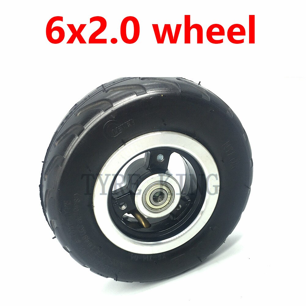 6x2 Tires 6 Inch Pneumatic And Solid Wheels for Electric Scooter Wheelchair F0 Cart 6*2 Explosion-proof Tyre Parts: Pneumatic wheel