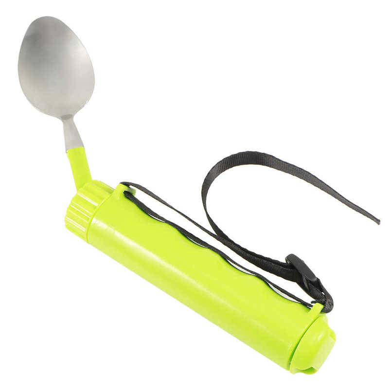 Disabled Patient Elder Stroke Handicapped Food Spoon Durable Flexible Spoon Recovery Training Eating Utensils