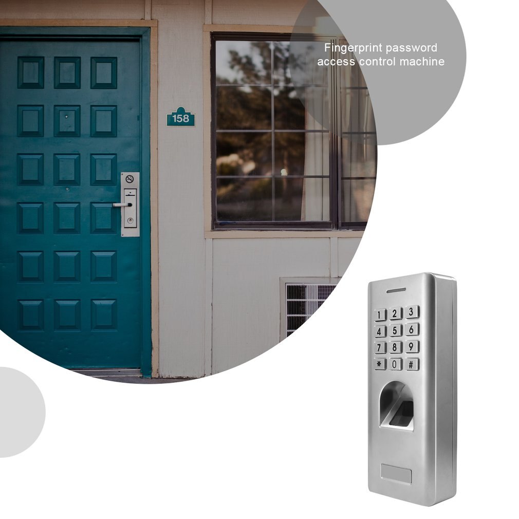 Fingerprint Password Key Lock Access Control Standalone Machine Biometric Electronic Door Lock Reader Scanner System