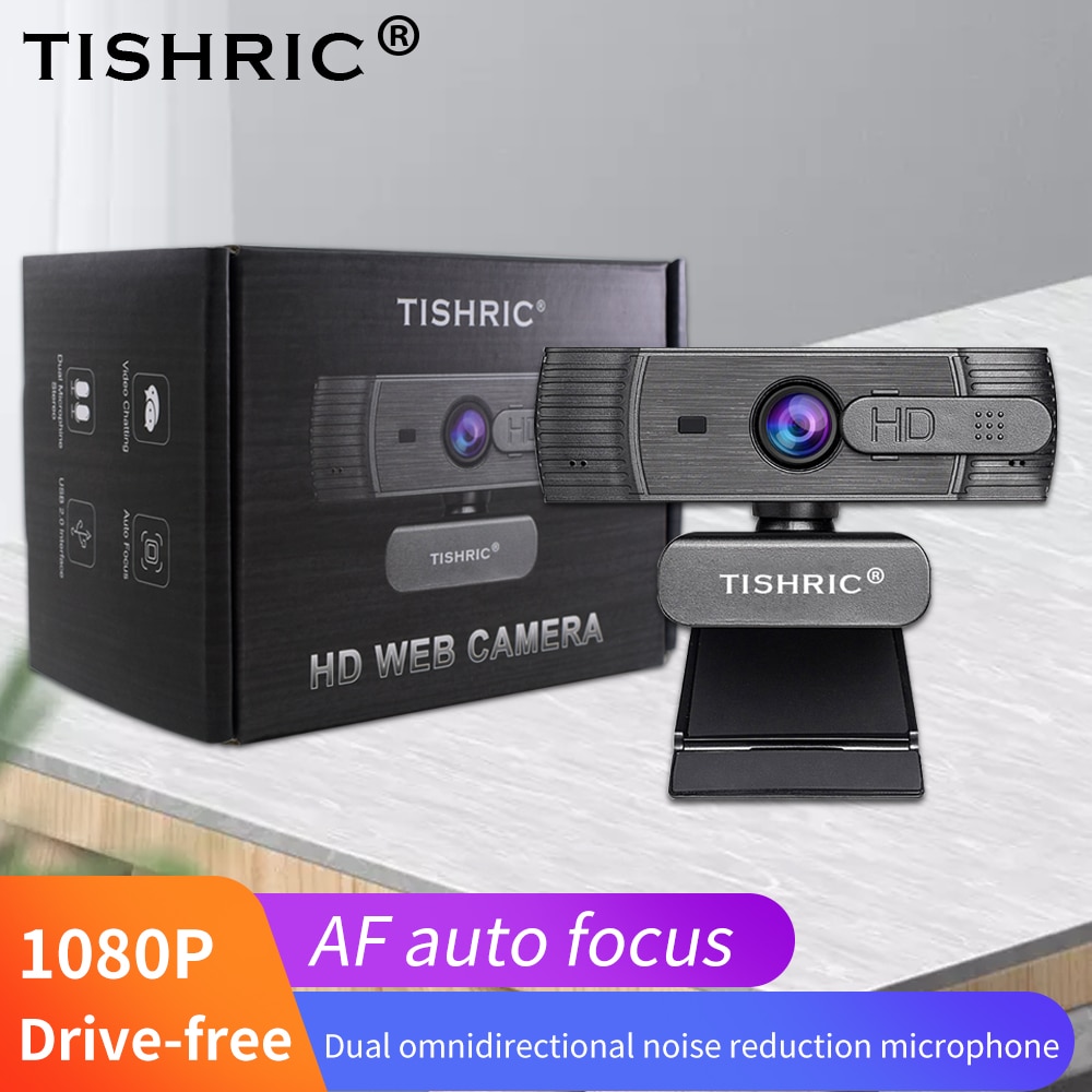 Tishric T200 Webcam 1080P Autofocus Web Camera Met Microfoon Voor Pc/Computer Usb Camera Webcam Ashu Webcam full Hd 1080P