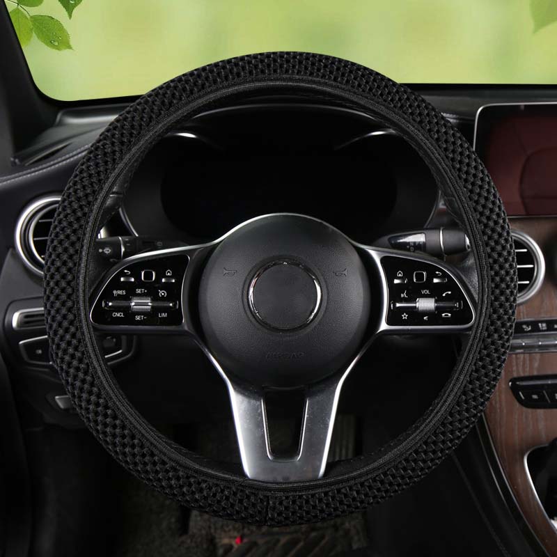 1 Piece of Fabric without Inner Ring, Elastic , Various Colors, Seasonal Use, MEN'S AND WOMEN'S Car Steering Wheel Protect