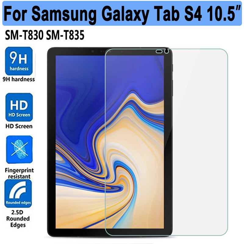 9h hærdet glas til samsung galaxy tab  s4 10.5 sm-t830 sm-t835 10.5 & #39 ;& #39 ; tablet skærmbeskytter til  t830 beskyttelsesfilm glas