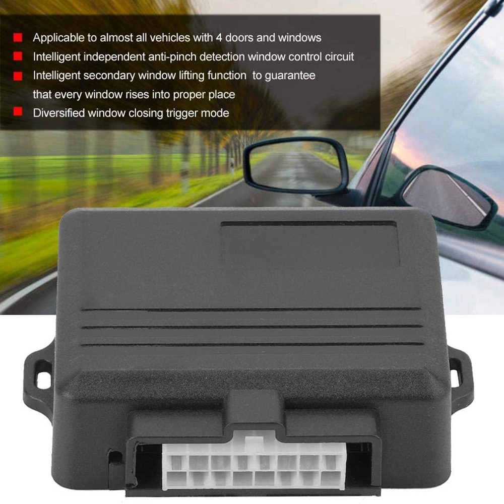 Auto Close Window 12V Car Power Window Roll Up Closer Module Alarm System For 4 Door Car Auto Close Window Automatic Lifter