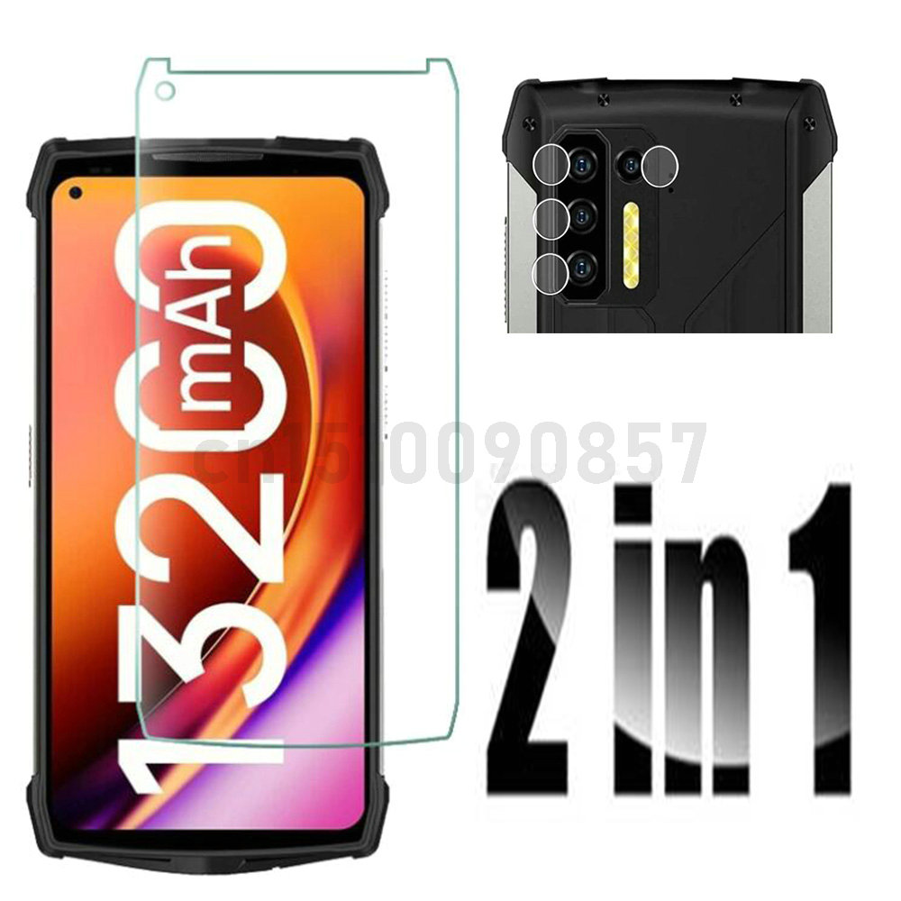 Coque en TPU souple avec caméra en verre trempé 2.5D, protection d'écran pour Power Armor 13 6.81 ", pour Ulefone Power Armor 13: 1Glass 1Lens Film