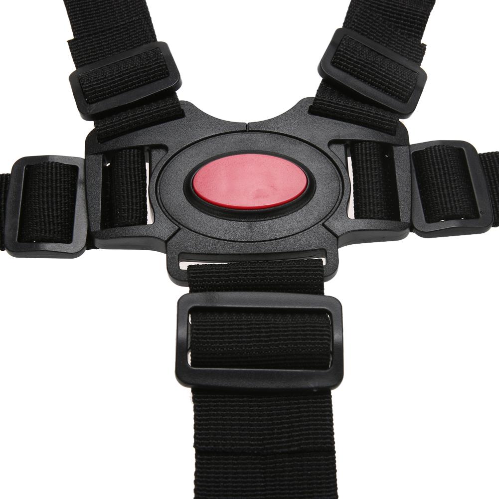 Arnés Universal de 5 puntos para bebé, cinturón de seguridad, cinturones de seguridad para cochecito, silla de paseo alta, cochecito de chico para niño, silla de paseo de estilo aleatorio