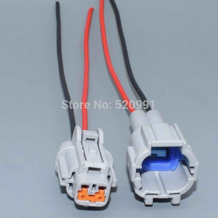 shhworldsea 2 pin car auto connector 2.2 male or female fog lights plug socket kits juke DRL for Nissan 6185-0867 6188-0554: 1pair male female