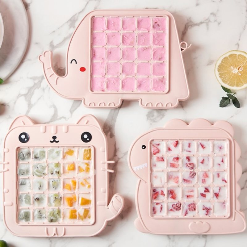 Leuke Cartoon Plastic Ijsbakje Maker Keuken Bar Diy Vierkante Vorm
