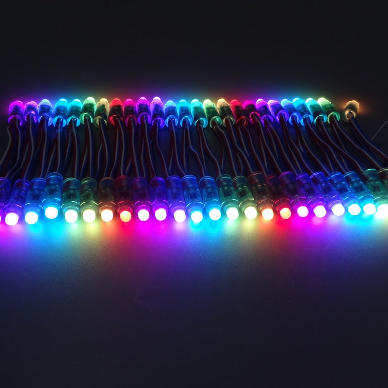 50 Stck WS2811 IC RGB Pixel LED-modul Licht DC5V Volle Farbe Große für dekoration werbung lichter Wasserdichte IP67