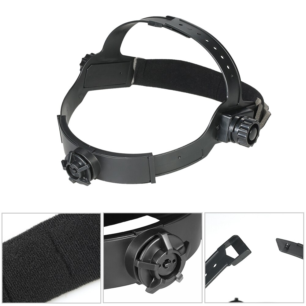Adjustable Welding Headgear – Replacement Headband For Welding Helmets – ABS, Black – Fits Most Helmets