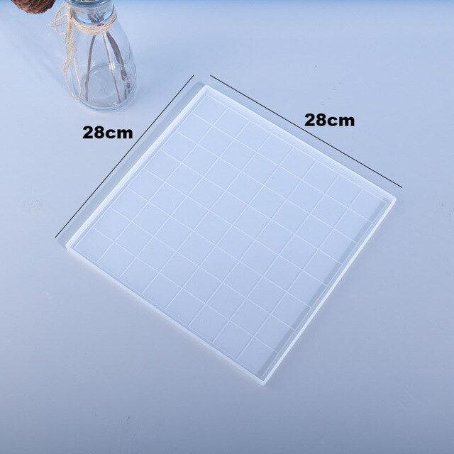 Chess Resin Molds 3D International Chess Piece Silicone Molds Resin Casting UV Epoxy Molds for DIY Crafts Chess Jewelry Making: 28cm chessborad
