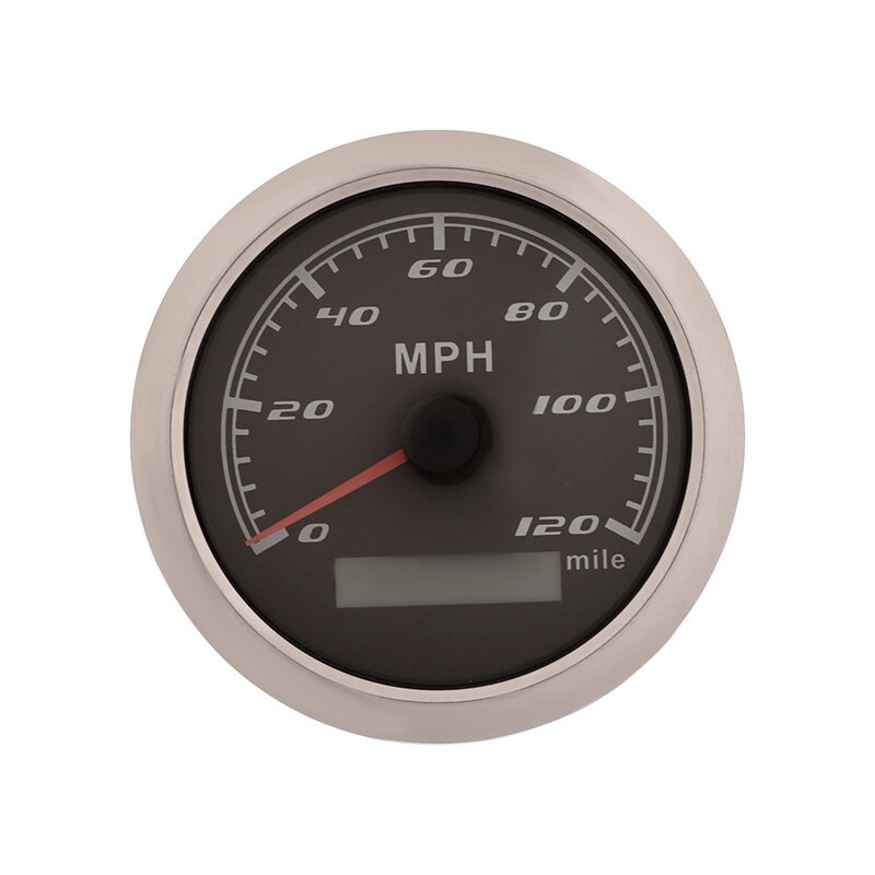 Waterdichte Auto Boot Snelheidsmeter Gauge 316 Rvs Bezel Snelheid Kilometerteller 30/60/120 Mph Zonder Gps Antenne Fit Voor 9 ~ 32V: BS 120MPH