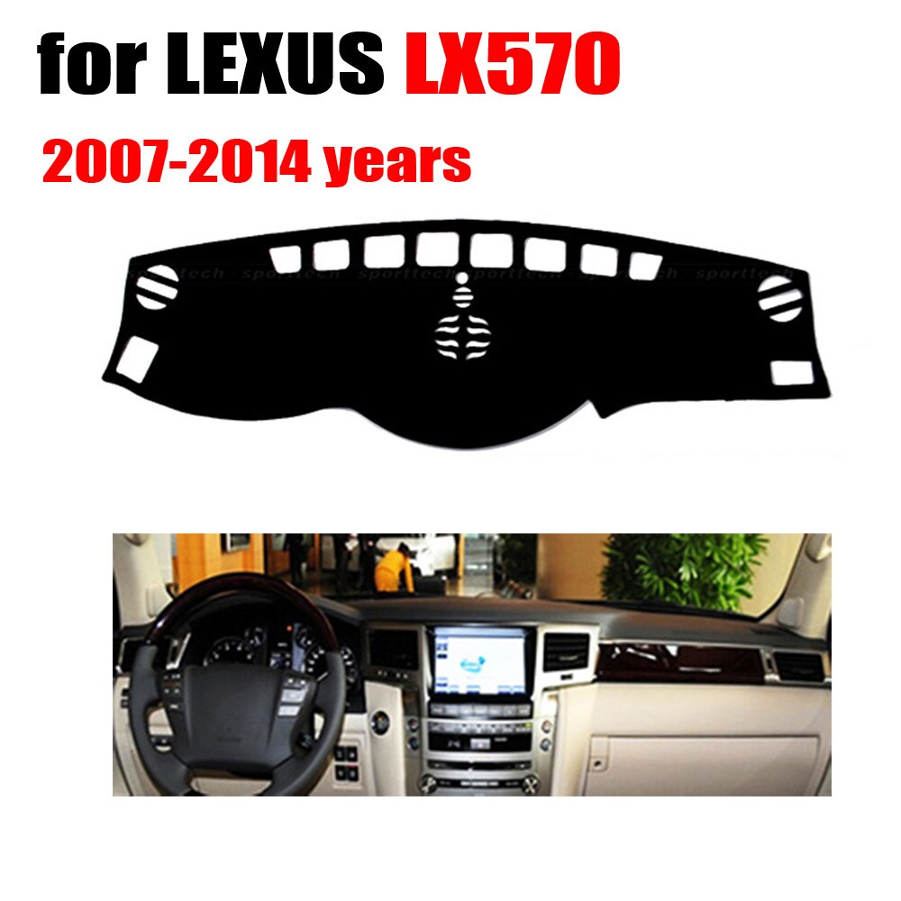 Auto dashboard cover mat Voor LEXUS LX570 2007 jaar linksgestuurde dashmat pad dash covers auto dashboard accessoires