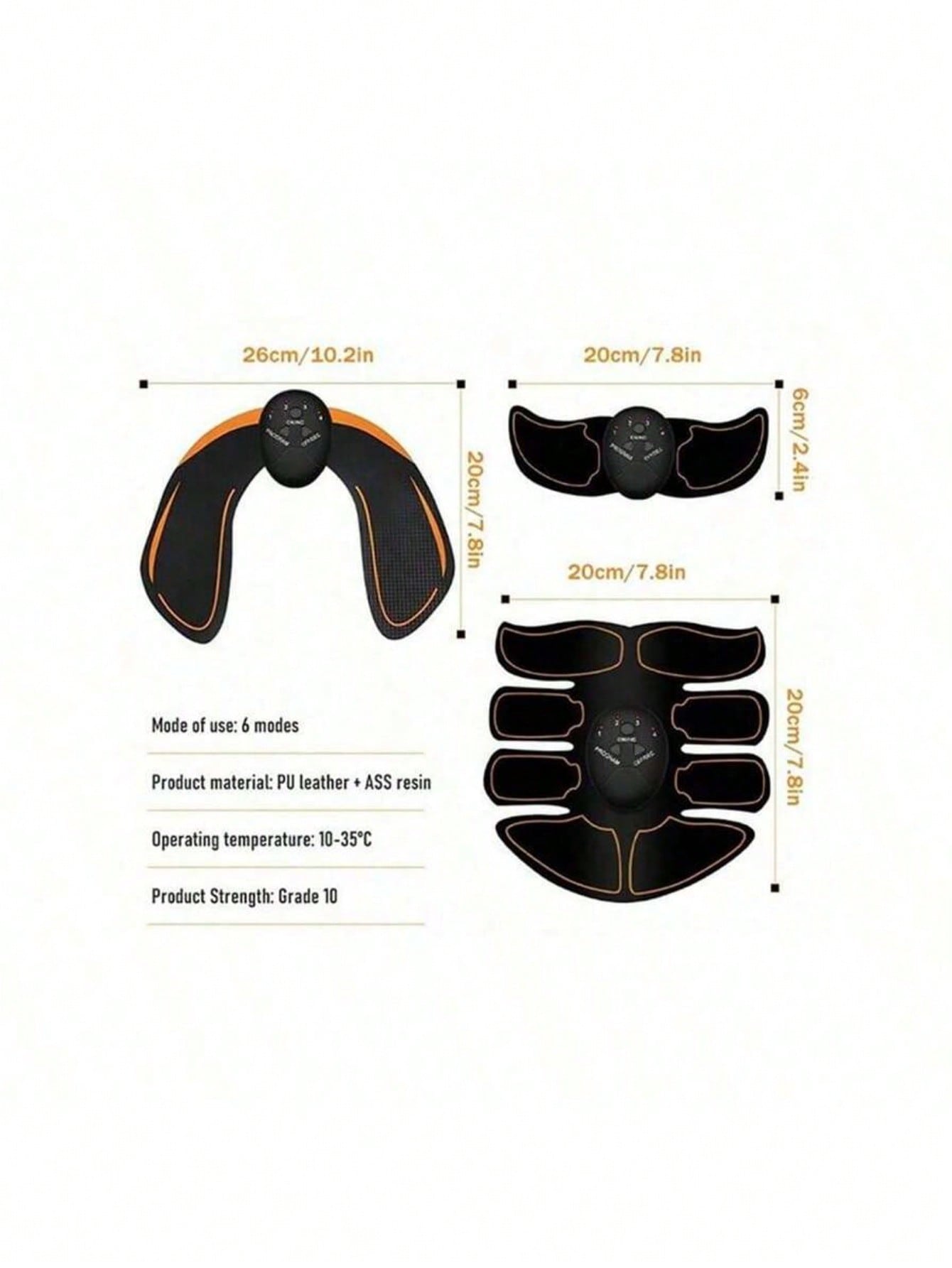 EMS Wireless Abdominal Muscle Stimulator Massager Fitness Abdominal Training, Home Arm/Leg Fitness Exercise Equipment