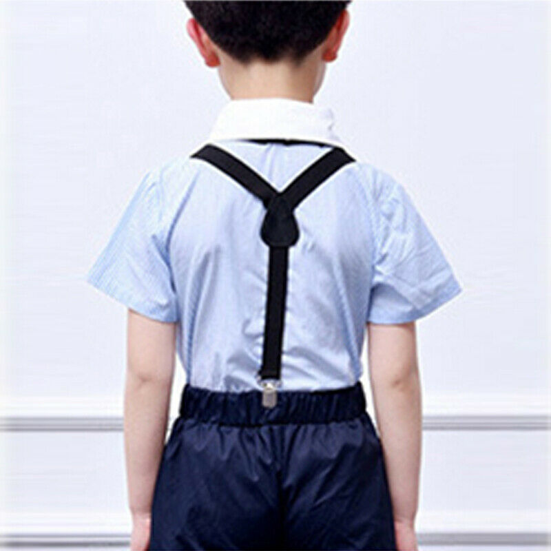 Trend Boys Kids Adjustable Suspenders Bow Tie Set Baby Toddler Girls Child Casual Elastic Classic Accessories