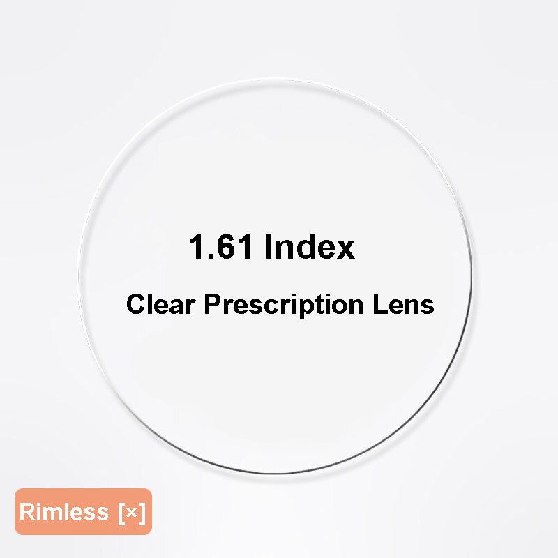 1.61 Single Vision Aspheric Optical Eyeglasses Lenses Prescription Lens Spectacles Frame AR Coating and Anti-Scratch Resistant