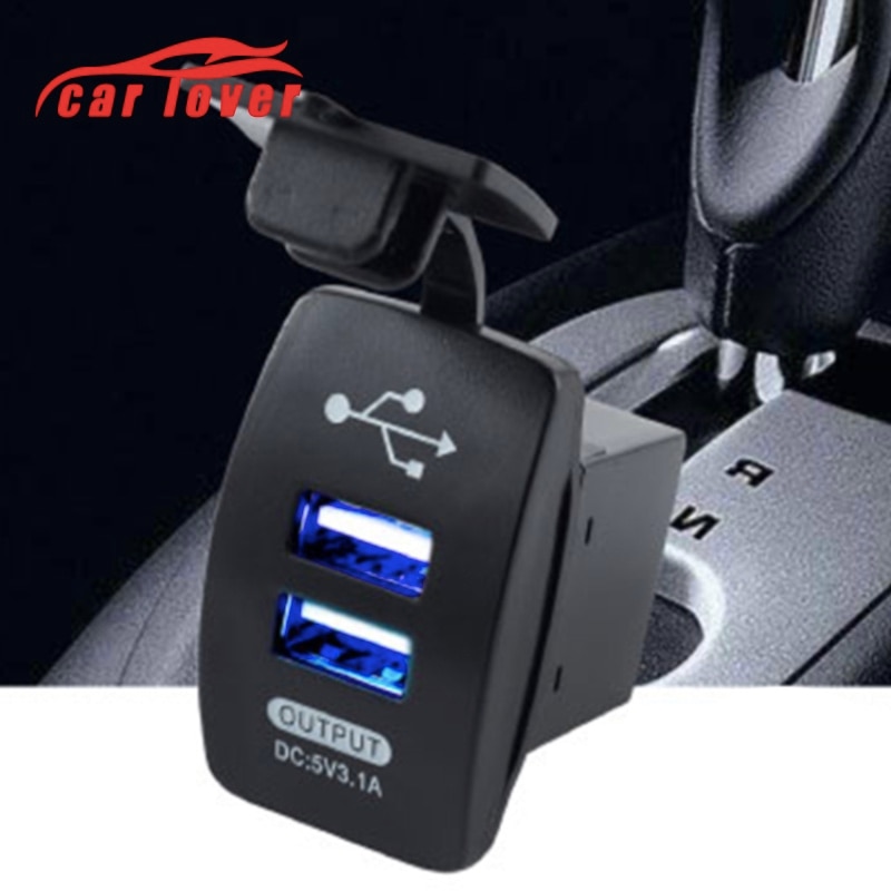 Motorcycle USB Lader Mobiele Telefoon Voeding Lader Dual USB Sigarettenaansteker Adapter Motor DC 12-24 V Dual USB Charger