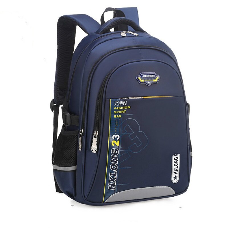 Barn skolesekker jenter gutter ortopedisk skolesekk barn ryggsekker barn bok bag barneskole ryggsekker mochila infantil: Stor blå