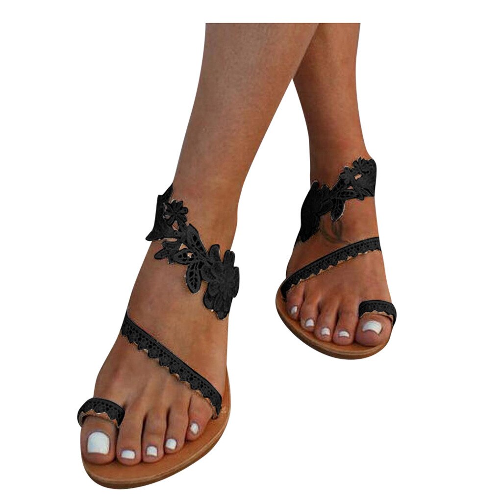 Mode Schoenen Vrouwen Zomer Sandalen Bohemen Kristal Parel Platte Zolen Toevallige Sexy Schoenen Vrouwelijke Buiten Toevallige Sandalen