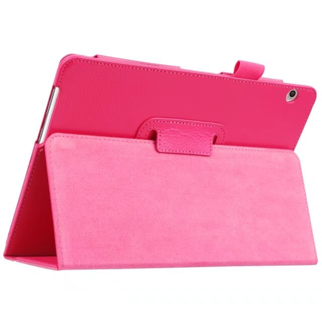 Pour Huawei Media Pad MediaPad T3 10 AGS-WO9 AGS-L09 9.6 pouces Honor Play Pad 2 étuis en cuir intelligent Texture tablette couverture