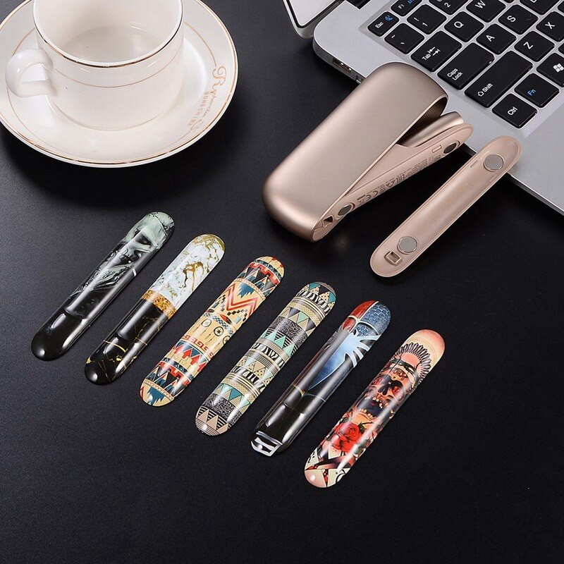 Printed Replaceable Magnetic Caps For IQOS 3.0 Outer Cases Vape Side Cover Case For IQOS 3