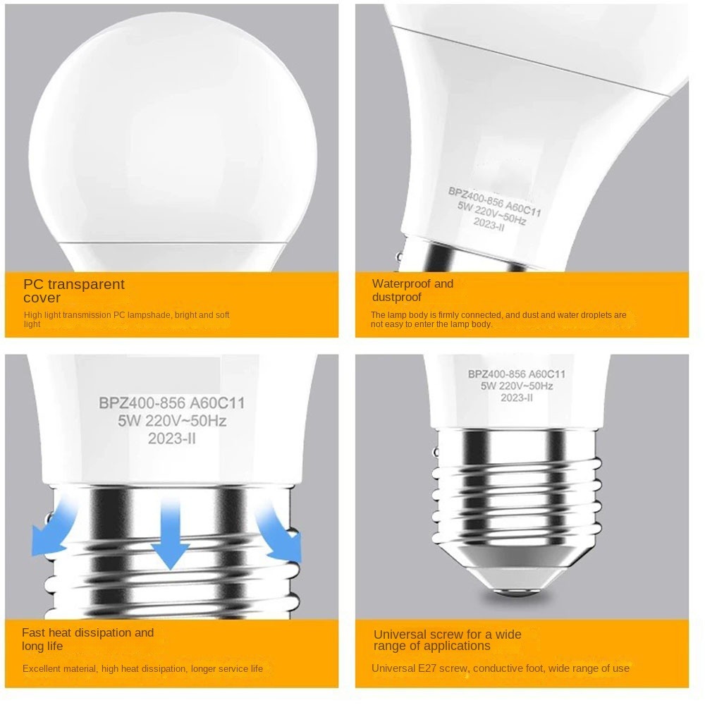Led bulb lamps  e27 ac220v 240v incandescent bulb warm/cool white 3w 5w 7w 10w 13w 18w 24w lampada living room home led bombilla