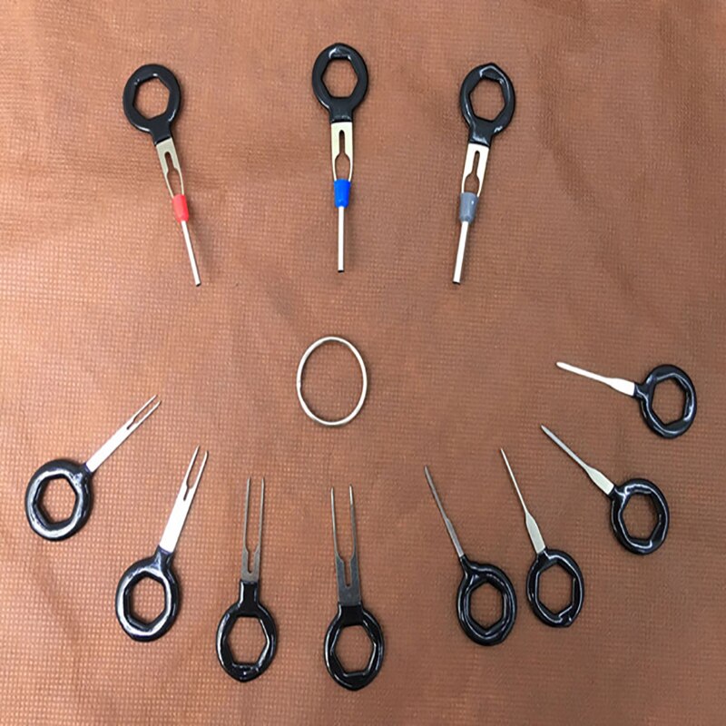 11 Stks/set Automotive Terminal Removal Tools Auto Elektrische Bedrading Crimp Connector Pin Extractor Kit