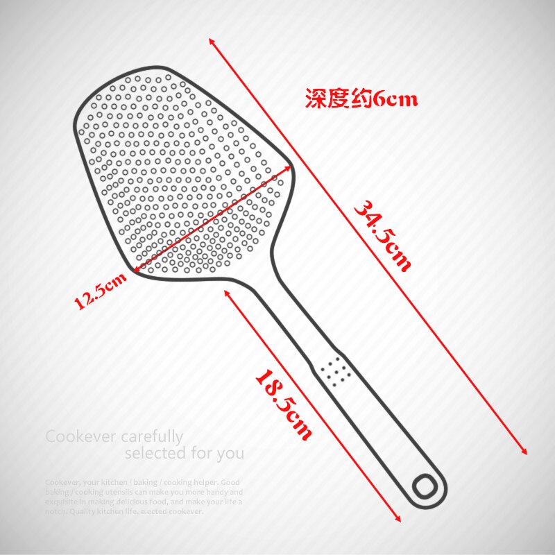 Scoop Colander Strainer Spoon Kitchen Food Drain Shovel Strainers Slotted Skimmer Sifter Sieve with Handle for Cooking Baking