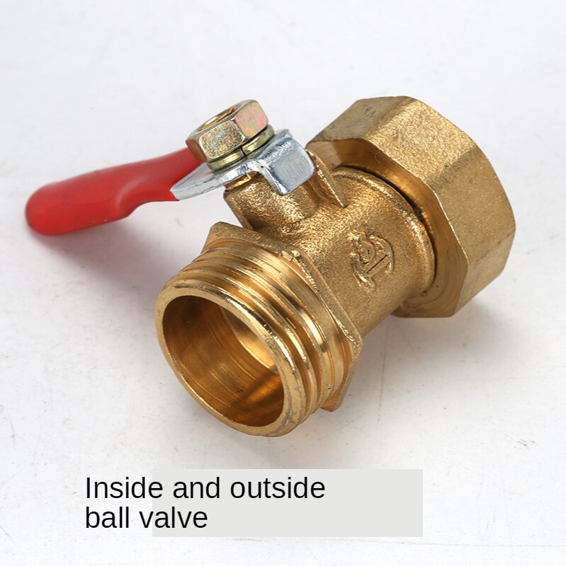 Pneumatic 1/8" 1/4'' 3/8'' 1/2' BSP Female/Male Thread Mini Ball Valve Brass Connector Joint Copper Pipe Fitting Coupler Adapter