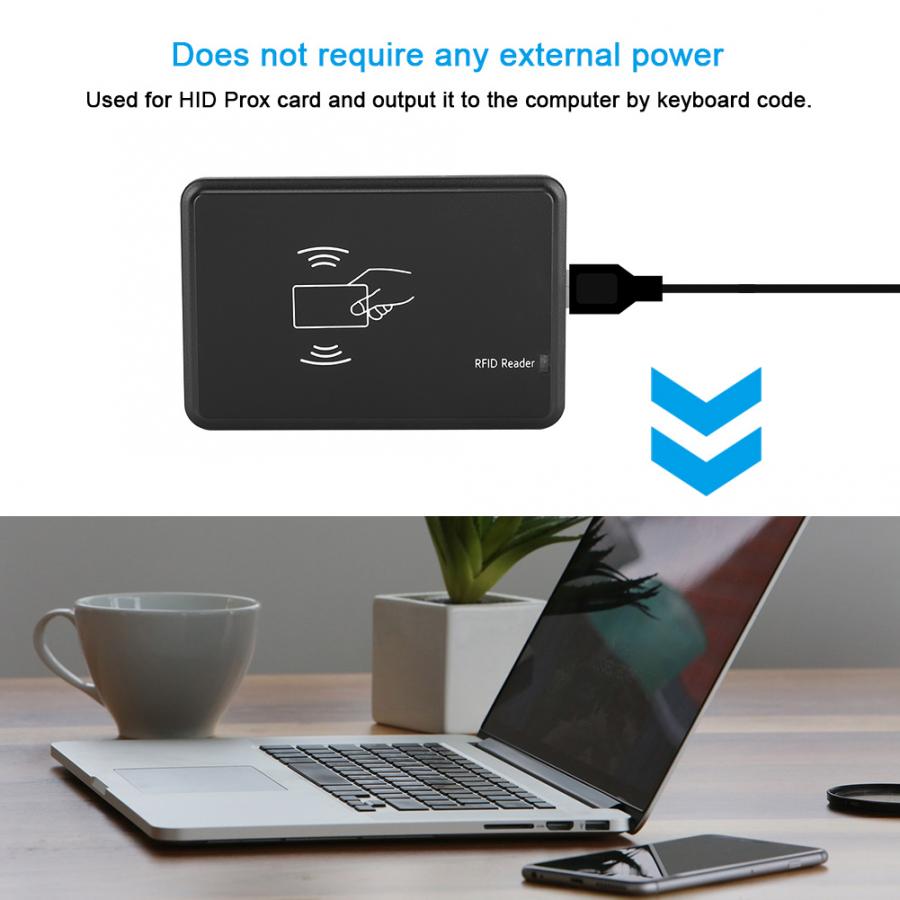 125Khz / 13.56MHz Smart Free-Drive Card Reader USB Interface for Access Control Security System for Prox Card Reader