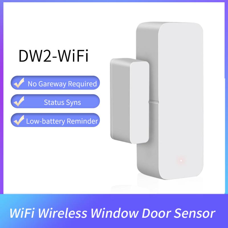 Tuya Smart Wifi Deur Sensor Deur Open/Gesloten Detectoren Compatibel Met Alexa Google Thuis Slimme Leven App Deuren Ramen cabine