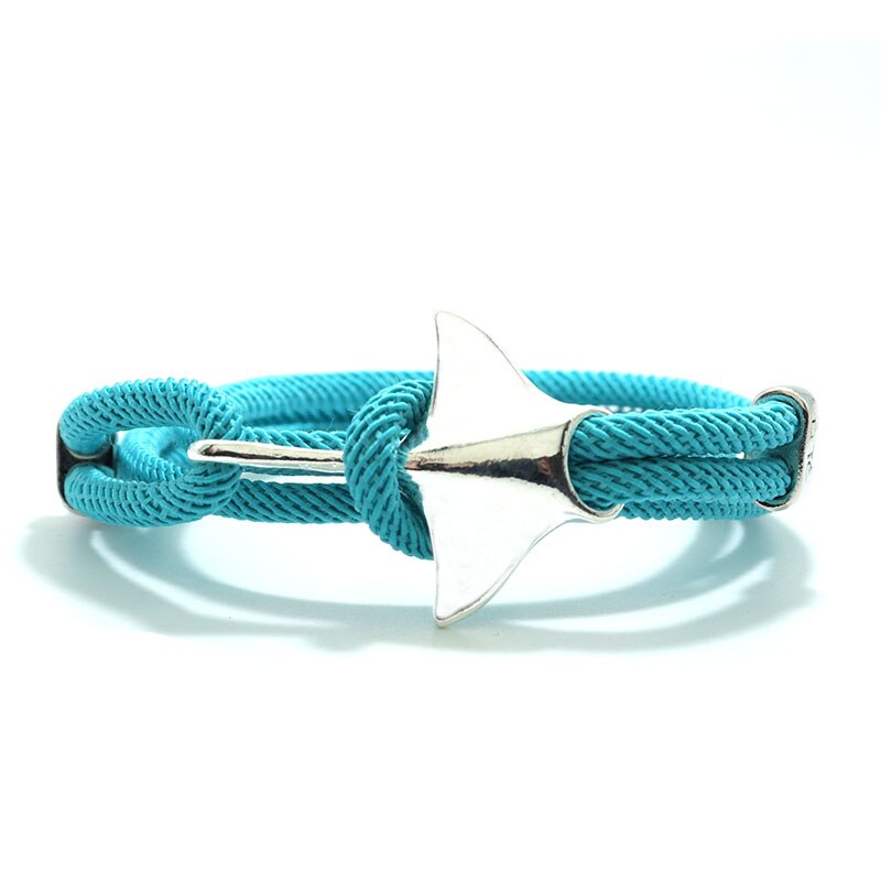 Pulsera Manta de para hombres y mujeres, 3 capas ajustables, cuerda de animales en el océano, accesorios, Pulseras de protección del medio ambiente