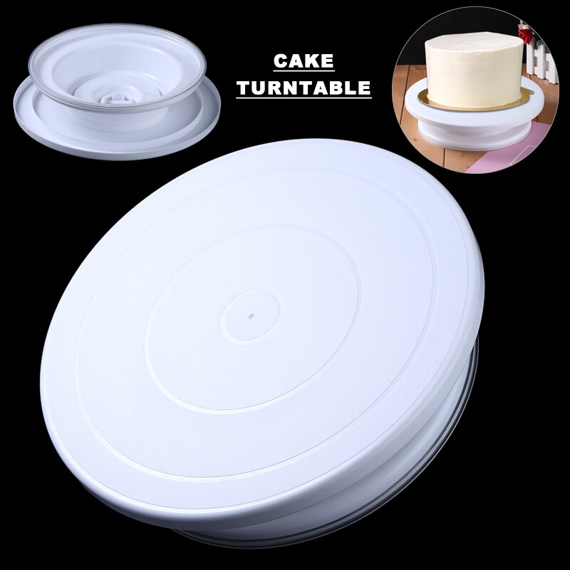 8 Inch Rotating Cake Stand Birthday Cake Turntable Decorating Icing Rotating Revolving Display Rack DIY Dessert Baking Tool