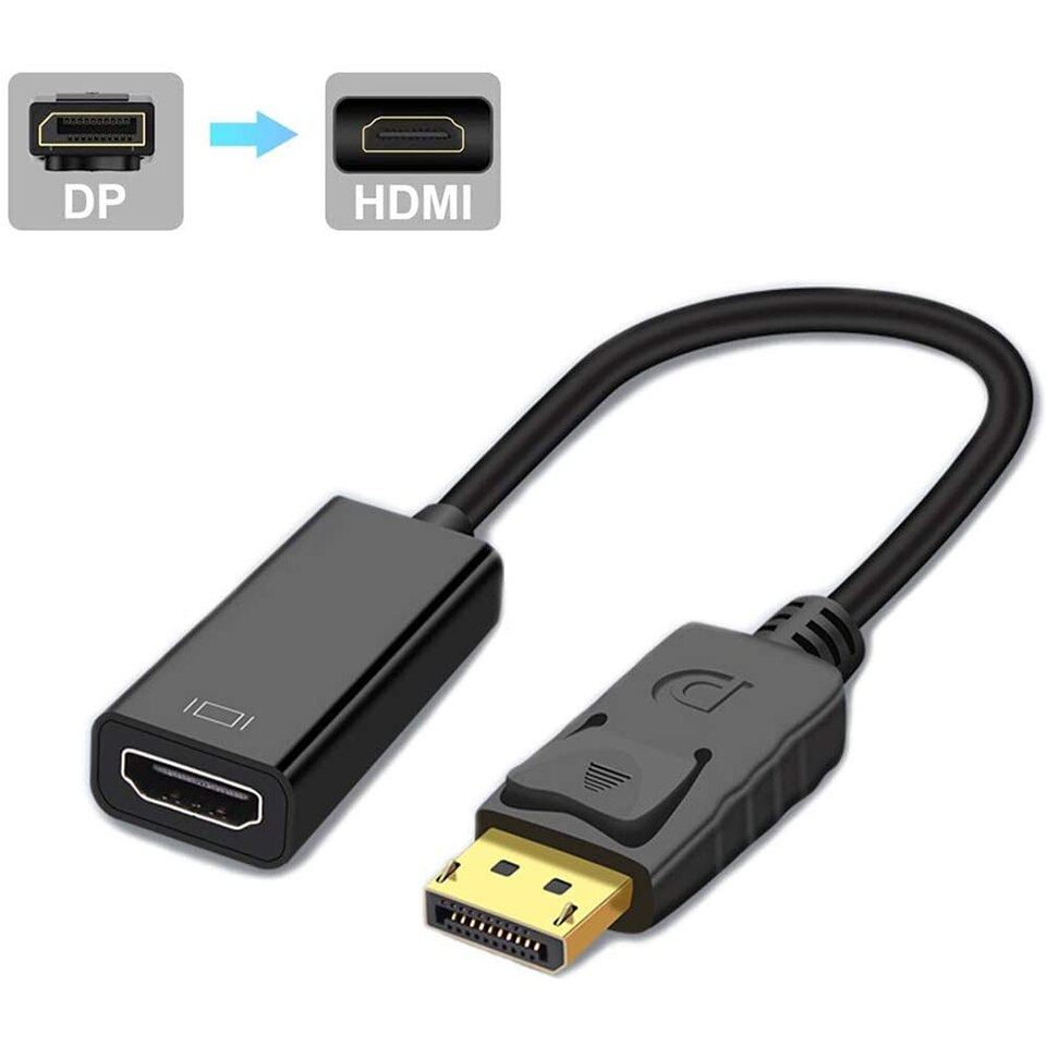 Cavo adattatore Displayport a HDMI 4K adattatore DP maschio a HDMI femmina convertitore Displayport a HDMI con Audio