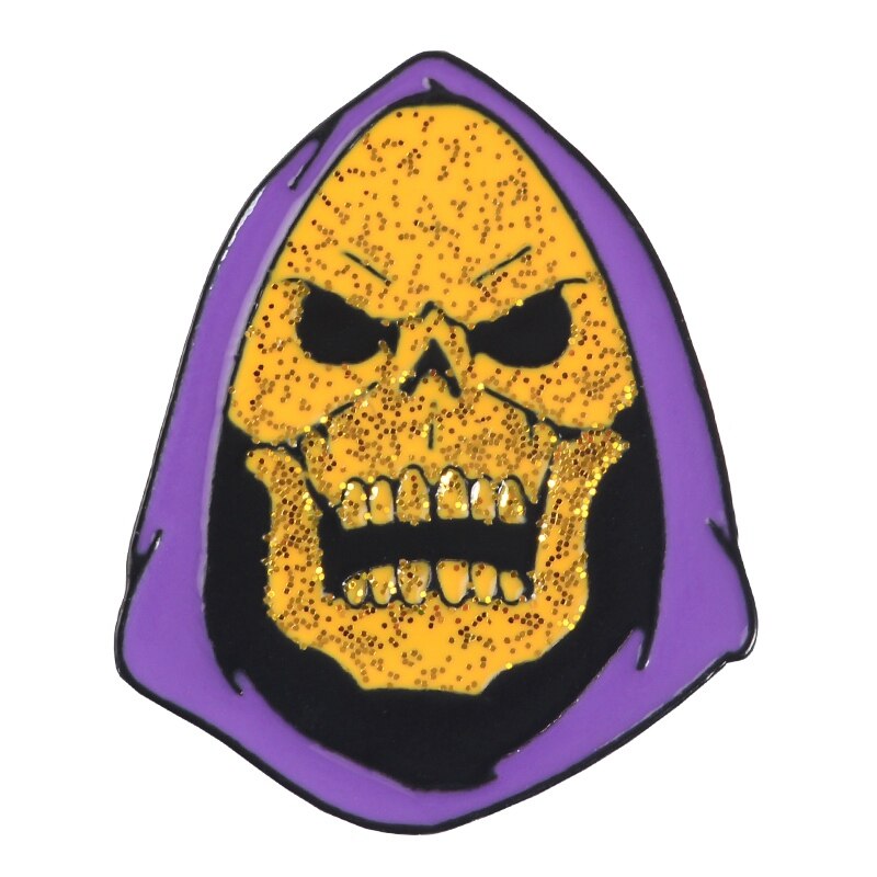 9Styles Skeletor Purple Hood Enamel Pin Masters of The Universe Badge Brooch Bag Clothes Lapel Classic Cartoon Jewelry: style10