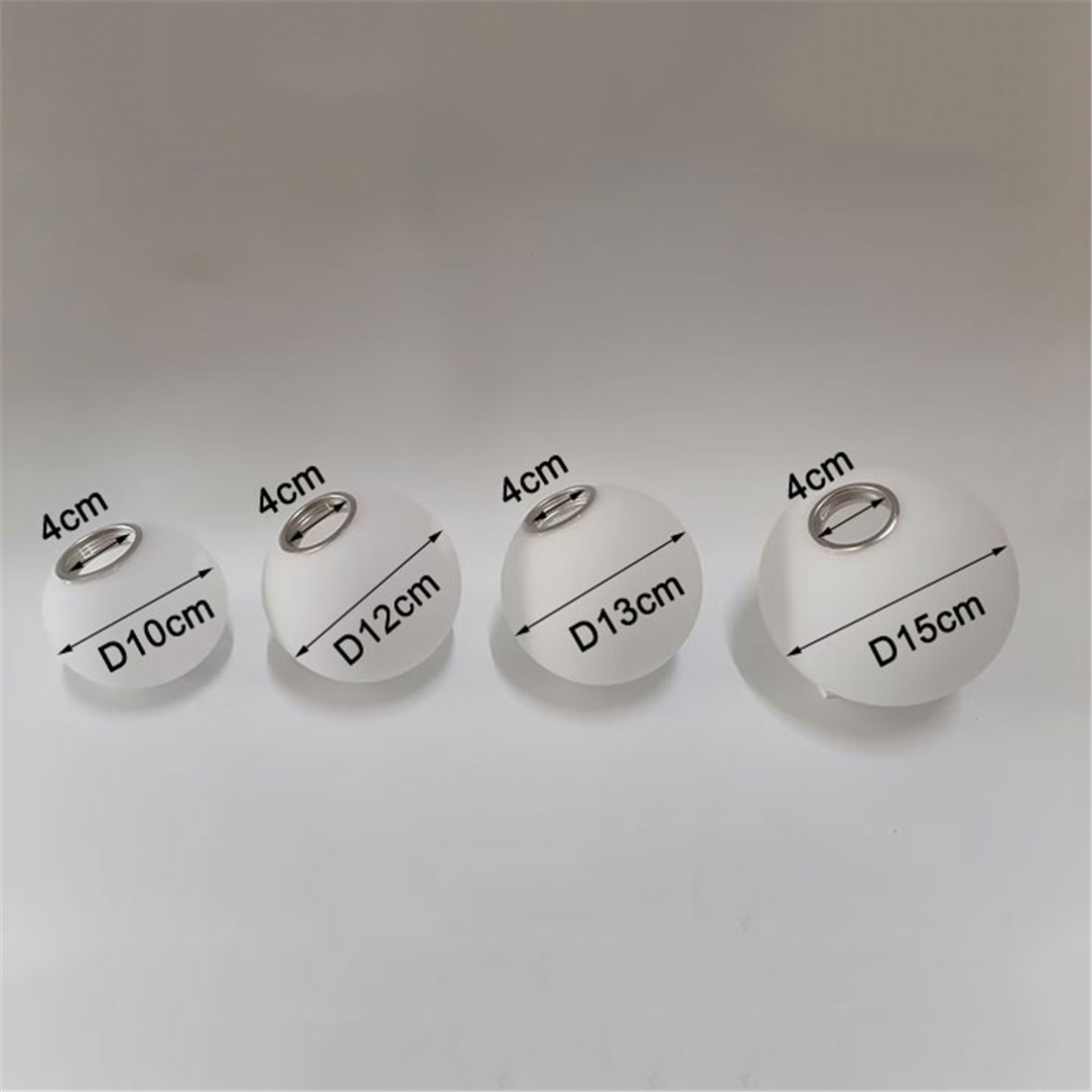 40mm 27mm Threaded Hole E27 E14 Globe Glass Lamp Shade Matte White Dome Cover Replacement for Thread Socket